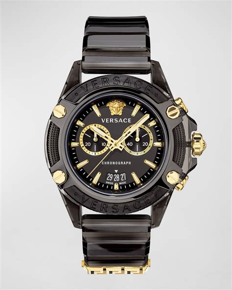 versace icon active watch|versace watches men's closeout.